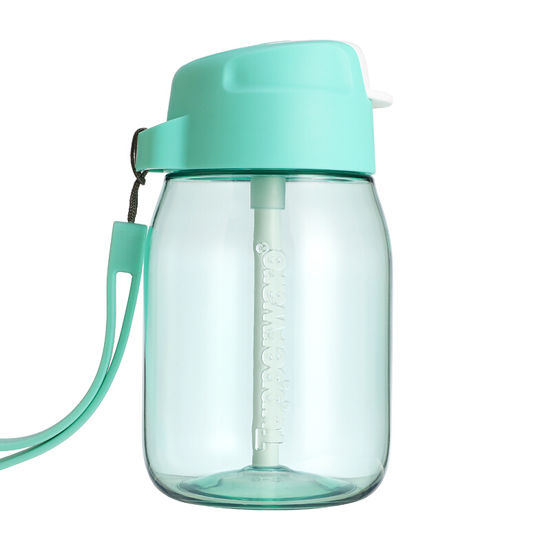 特百惠(tupperware) cc企鹅杯儿童水杯带吸管 薄荷蓝 350ml