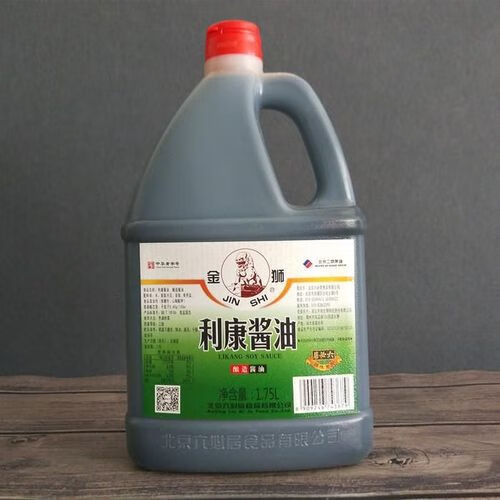 六必居金狮酱油龙门米醋黄豆酱油 酿造酱 1750ml 北京金狮利康酱油