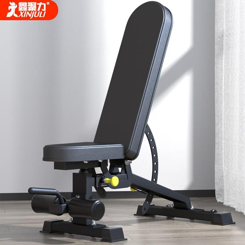 哑铃凳卧推凳家用折叠家庭多功能飞鸟健身椅子器材仰卧起坐辅助器