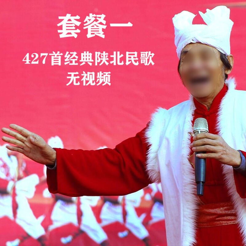陕北民歌大全纯正陕北民族歌谣山歌怀旧经典老歌车载u盘420余首 套餐