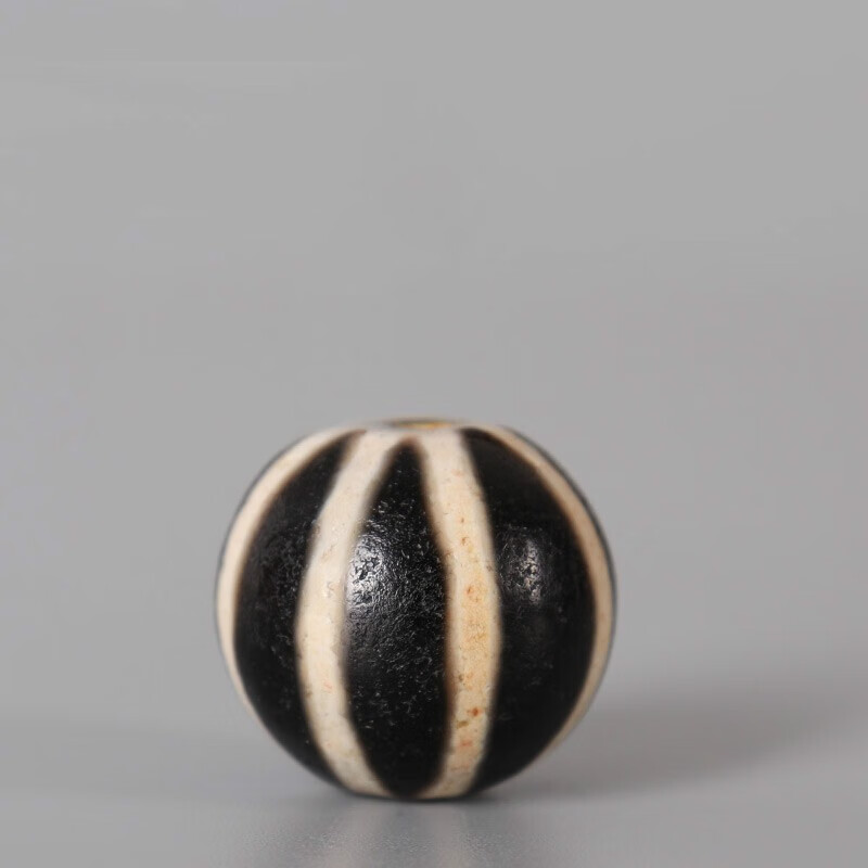 歌盼 西藏天珠圆珠 藏传瓜珠佛珠顶珠多宝手串配珠饰品配件diy文玩