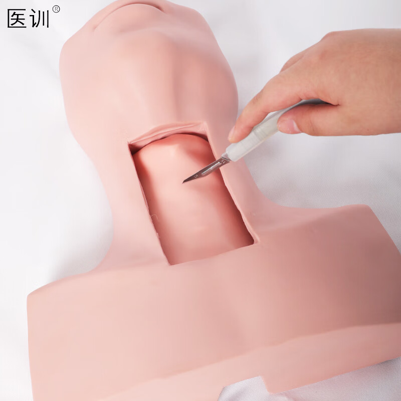 医训j58气管切开插管训练模型环甲膜穿刺气管切开插管训练模型环状