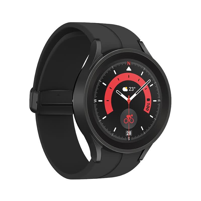 三星（SAMSUNG）Galaxy Watch5 Pro 蓝牙版 运动智能手表防水长续航血氧睡眠监测 黑色原封 45mm