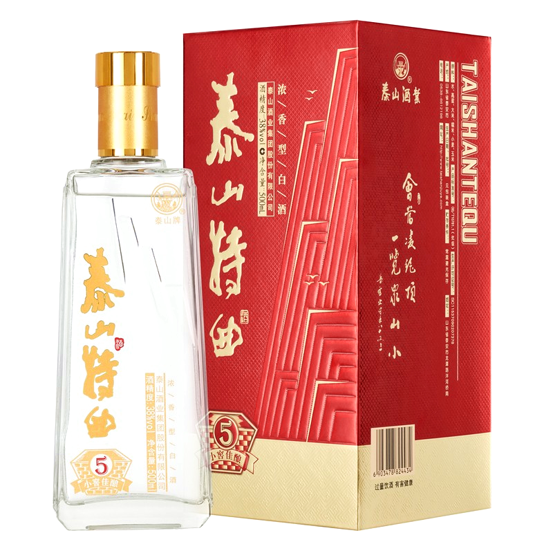 泰山白酒 泰山特曲 泰山5/8/10 小窖佳酿 浓香型白酒 粮食酒 泰山特曲