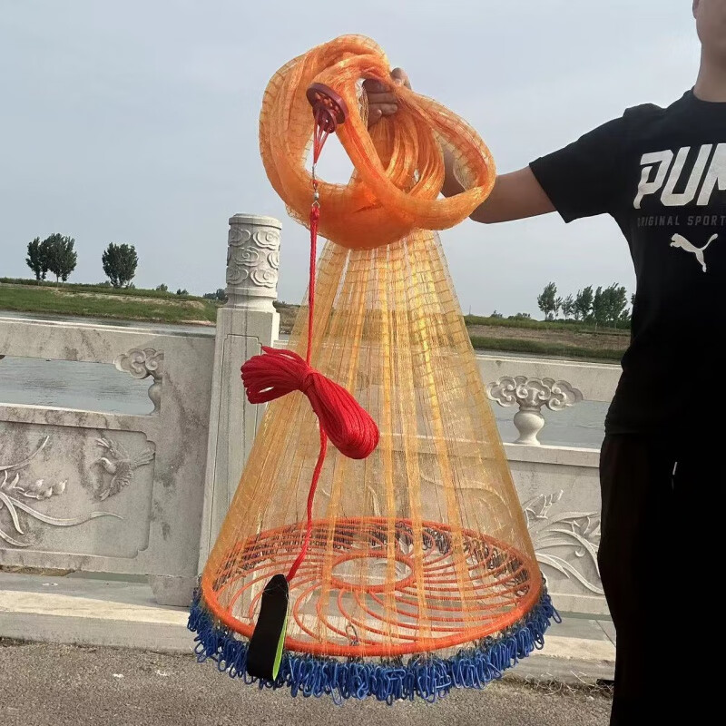 润华年防锈包塑链条黄金软丝大飞盘式油钢拉丝线飞盘渔网捕鱼 包塑