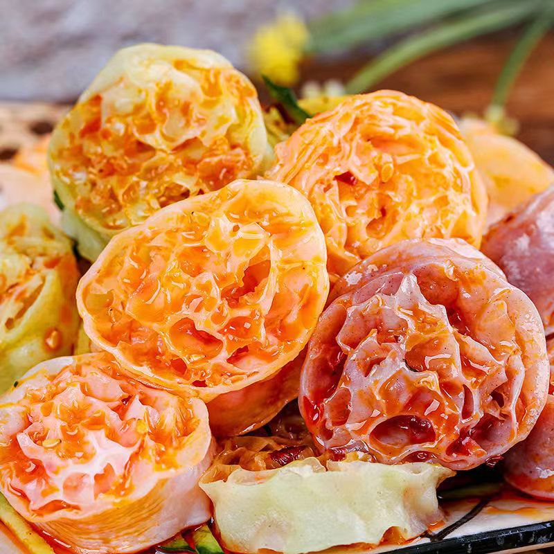 熊果汀蔬菜面藕吸汁彩色果蔬面藕干货凉皮面皮速食即食免煮凉拌火锅