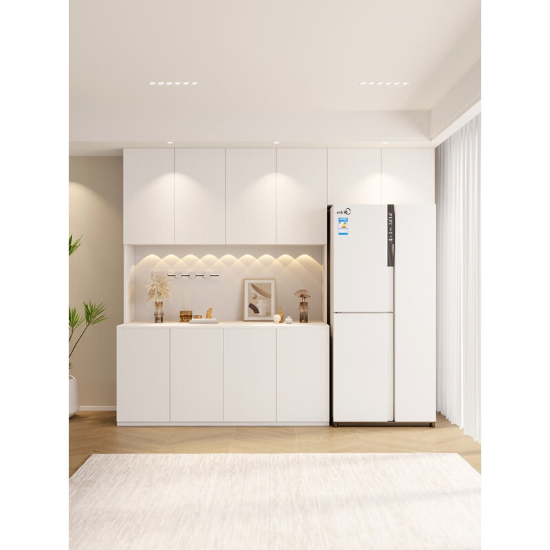 餐边柜酒柜一体靠墙高柜组合嵌入式冰箱柜客厅 款式一长800*宽320/420