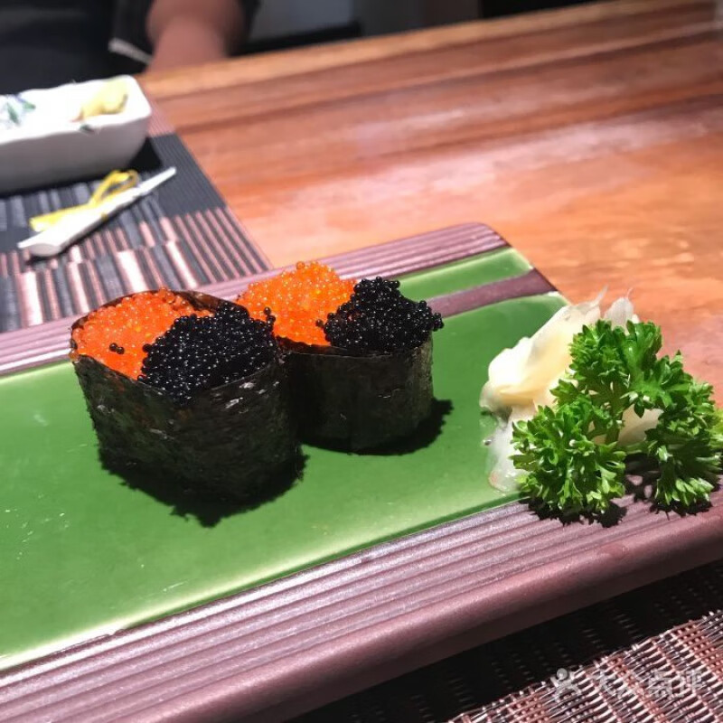 皇茅中粒黑鱼籽即食寿司料理红蟹子冻调味飞鱼鱼子酱黑鱼子 黑色