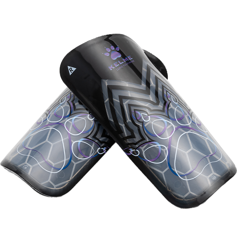 KELME/卡爾美足球護腿板 比賽訓(xùn)練青訓(xùn)緩震護具成人護小腿插片式護板 黑色 均碼