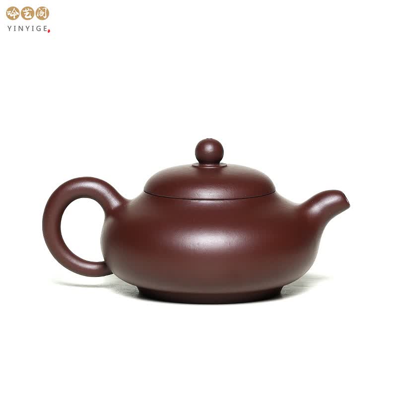 吟艺阁 宜兴紫砂壶套装传统纯手工功夫茶光素款高档整套茶具礼盒装 玉乳 单壶 180ml