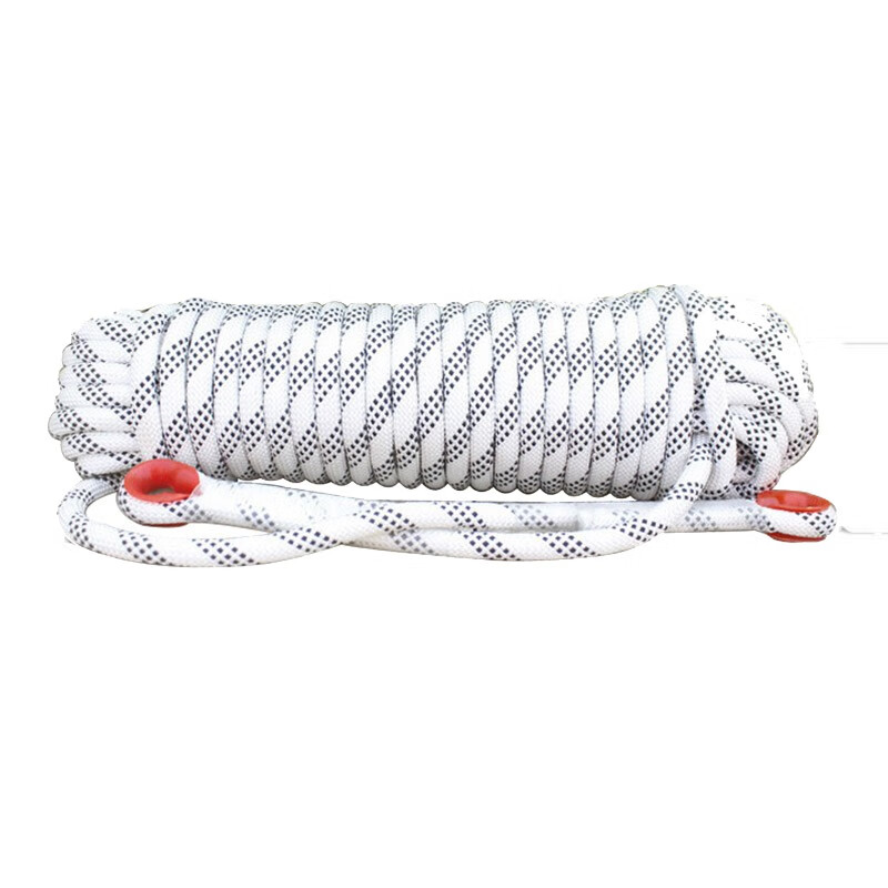 户外登山绳攀岩绳安全绳拓展消防救援逃生绳尼龙绳  50m双钩 一根