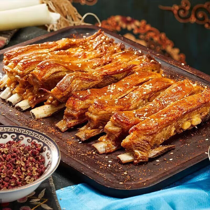 创味喵草原精选羊排 生鲜羊肉炖煮火锅食材 鲜切速冻内蒙古羊肉拼装套餐 精 选羊排*1斤（切条发货）