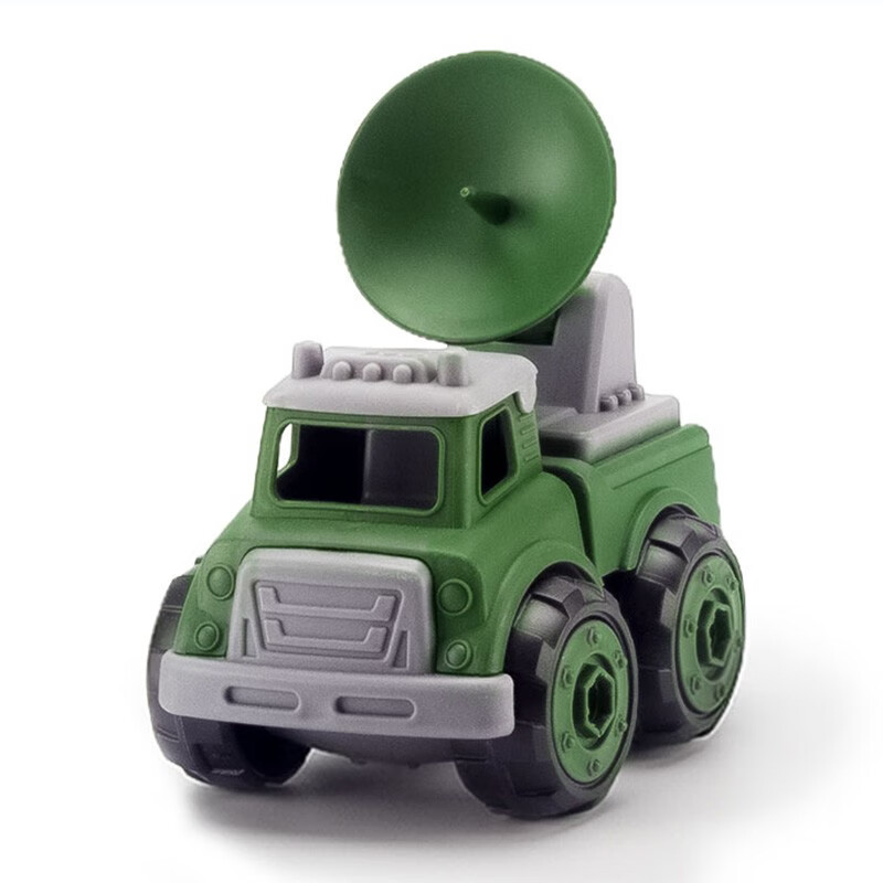 致硕 儿童玩具车 动手能力益智可拆装玩具汽车 DIY可拆卸螺丝工程消防军事环卫农场系列 军事-雷达通讯车