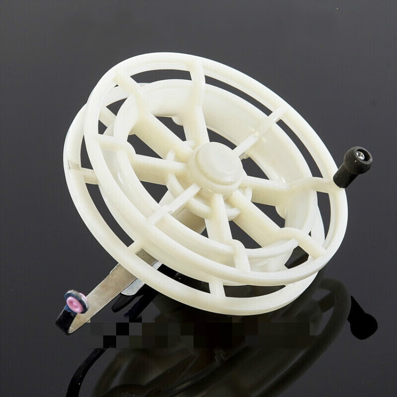 方若八卦轮全塑料八卦轮手拨轮绕线轮双轴承风车轮纺线轮渔轮鱼竿配件