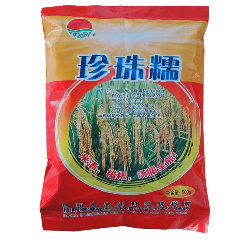 常规糯谷稻种子湘糯28 糯稻 长粒珍珠糯谷种 原装糯米种 1斤 珍珠糯