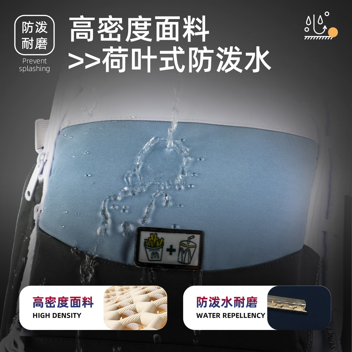 新仕高(SUNCISCO)书包初中生女双肩背包高中大学生轻便减负大容量可放15.6英寸电脑 CFL0132宝蓝配浅灰适合155-180CM