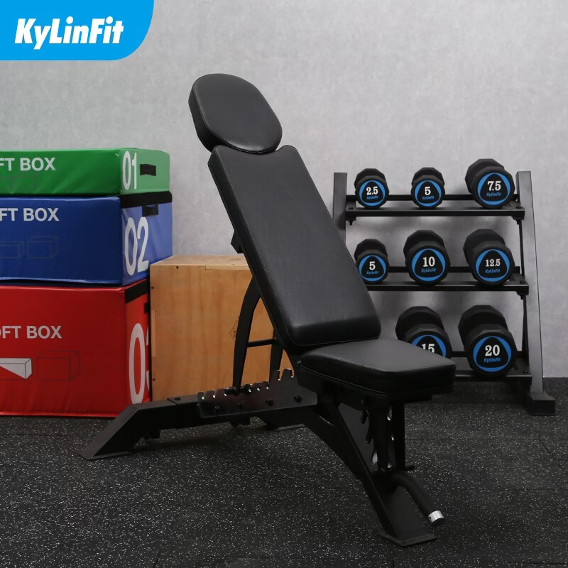 kylinfit 商用仰卧版 哑铃凳 专业健身房用卧推凳 卧推椅 健身椅