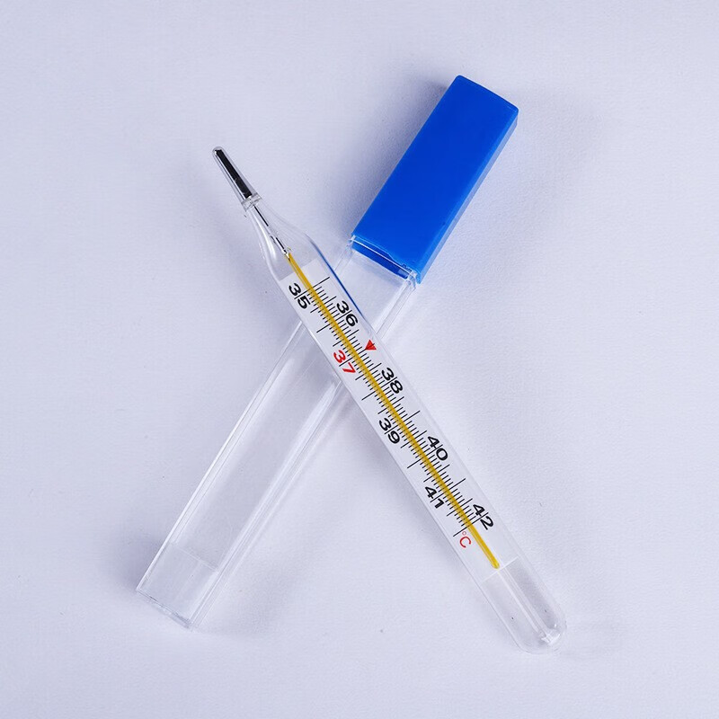 芙蓉 玻璃体温计 大号腋下内标式医用家用温度计温度表粗体表 1支