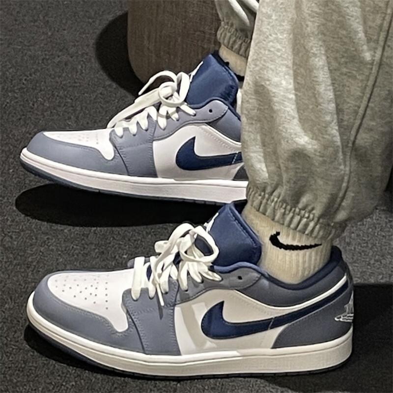 耐克(nike)air jordan 1 low retro aj1午夜蓝男女复古低帮运动休闲