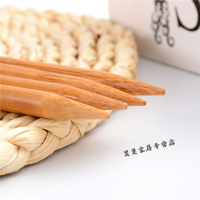 竹炭针织围巾编织工具材料钩针记号扣勾鞋缝合针diy针织毛衣棒针 双头