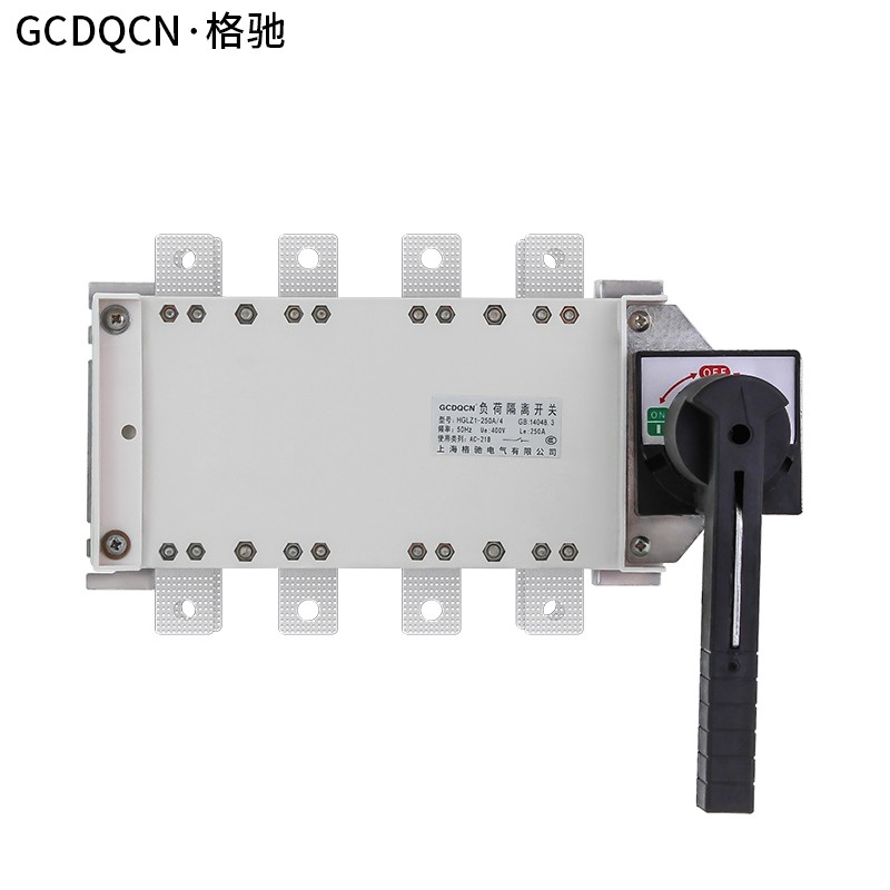 格驰(gcdqcn)负荷隔离开关3p手动双电源4p转换开关380v三相切换100a