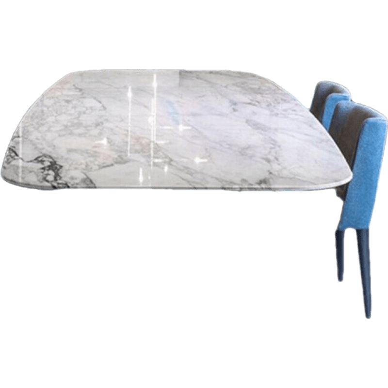 帕芭莎 北欧大理石餐桌简约现代长方形吃饭桌子不锈钢面轻奢家用餐厅餐台H093 1.4*0.8米餐桌 颜色咨询