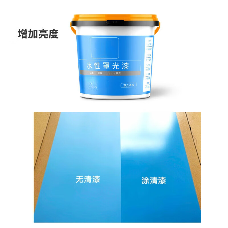 水性透明(半哑光)罩光漆 适用墙 1kg