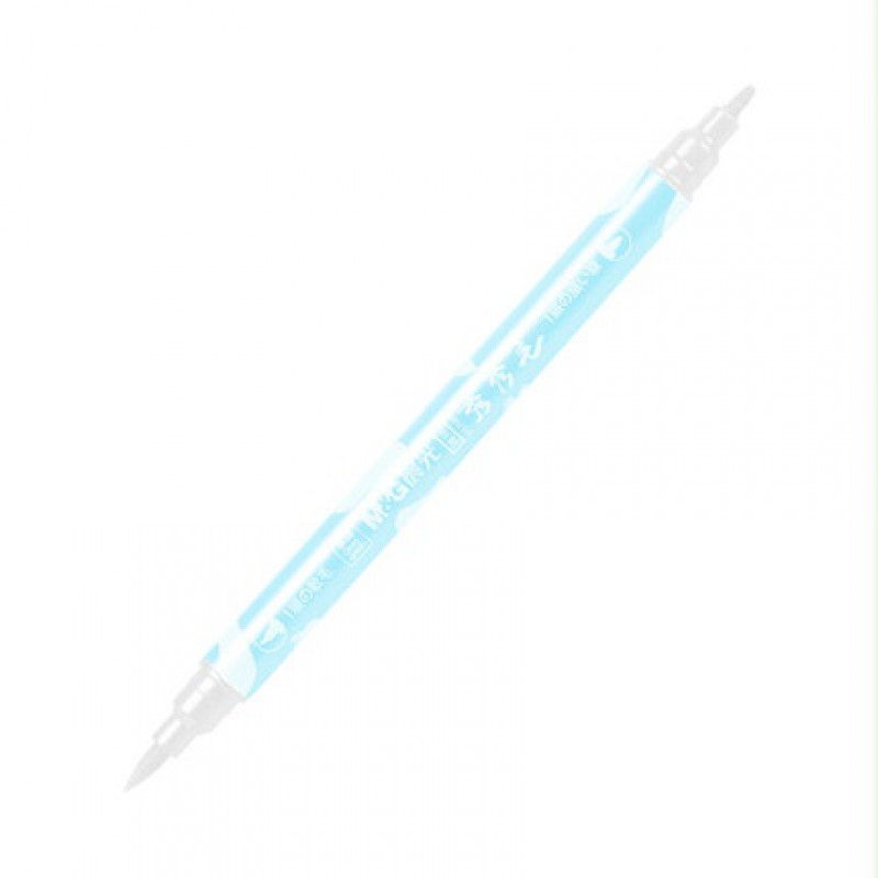 晨光(m&g) 彩色记号笔马克笔米菲系列双头秀秀笔手账金属色 白色3支