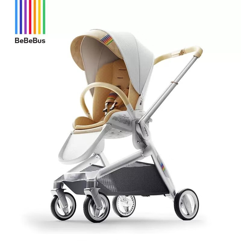 bebebus 婴儿推车双向轻便高景观儿童推车可坐可躺易折叠宝宝童车 艺术家Pro-驼绒金