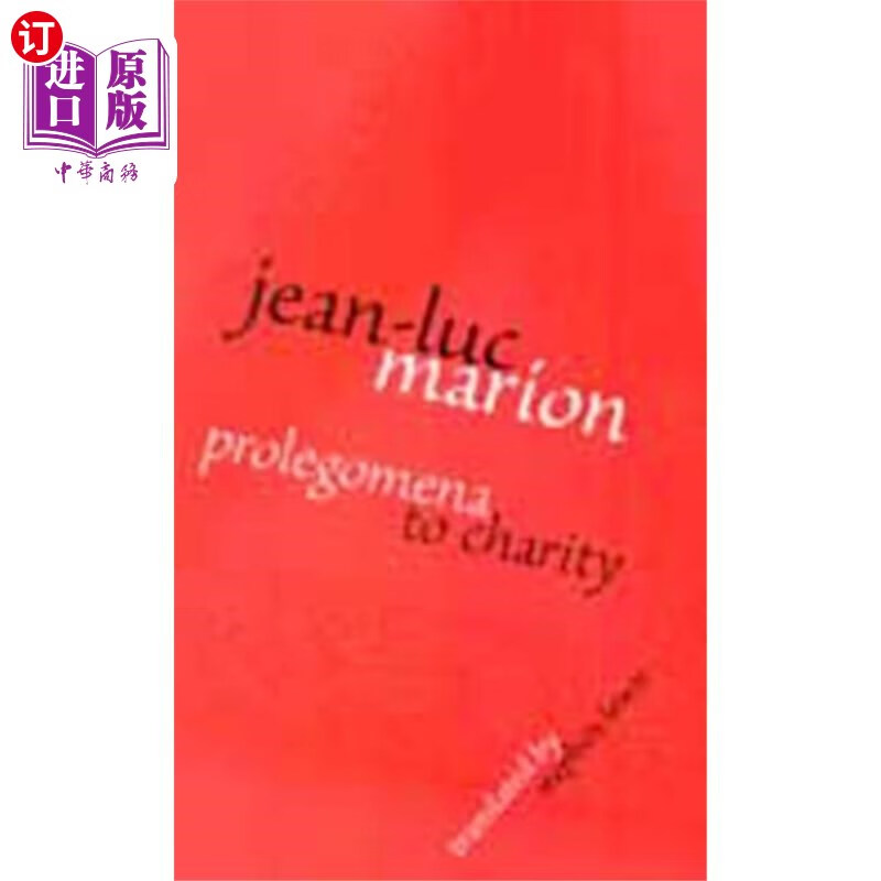 海外直订Prolegomena to Charity 慈善导论