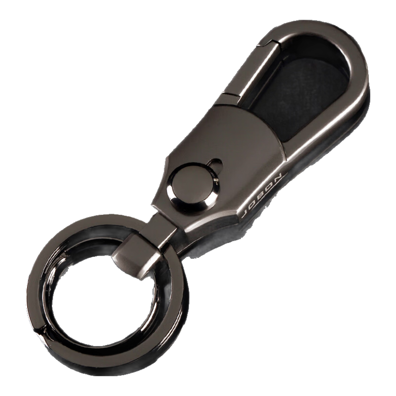 中邦中邦汽車(chē)鑰匙扣男士腰掛個(gè)性鑰匙掛件鋅合金鑰匙圈雙環(huán)鑰匙鏈禮物 黑色