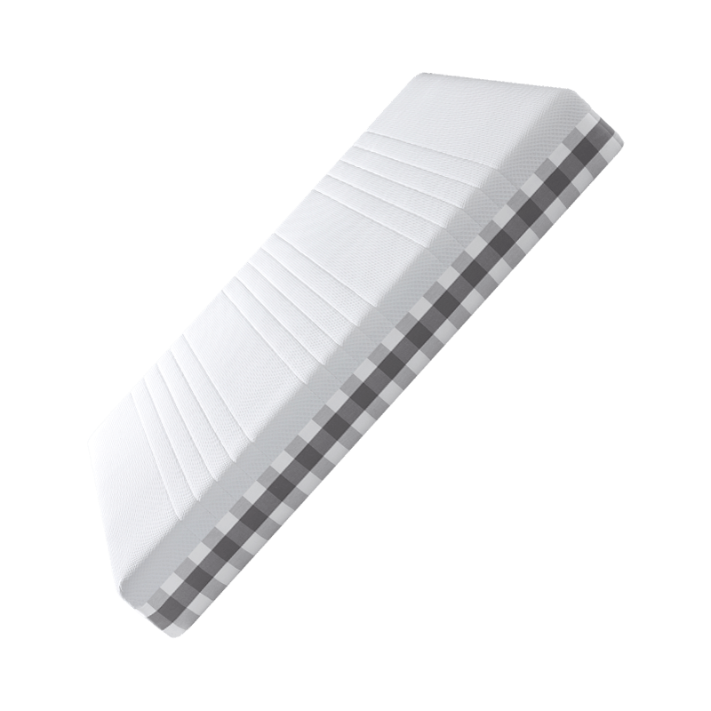 8H床垫 小米床垫3D透气静音乳胶床垫TS3 3D高分子透气防螨抗菌床垫 灰白格 1800*2000