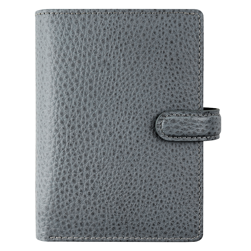Filofax 英國(guó)進(jìn)口 finsbury A8 M5手帳本可愛(ài)便攜真皮筆記本活頁(yè)本記事本手帳 Mini A8石灰色029508
