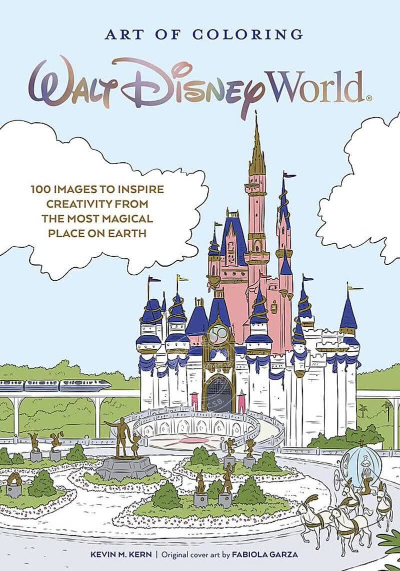 色彩的艺术 华特迪士尼的世界 英文原版 Art of Coloring: Walt Disney World
