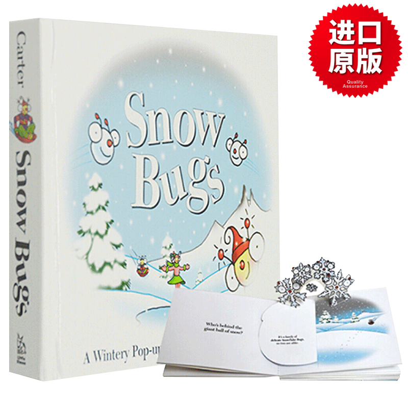 寒冬里的飞虫 儿童立体书 英文原版 Snow Bugs A Wintery Pop Up Book