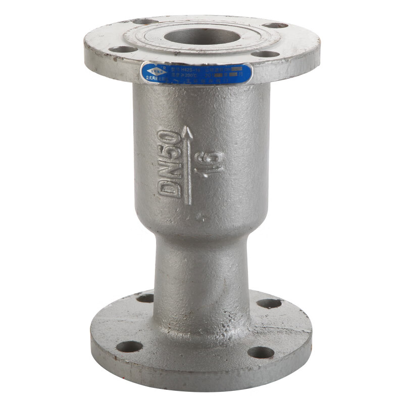 哩嗹啰嗹锅炉高温蒸汽管道加高铸铁止逆单向阀 立卧两用止回阀 立卧