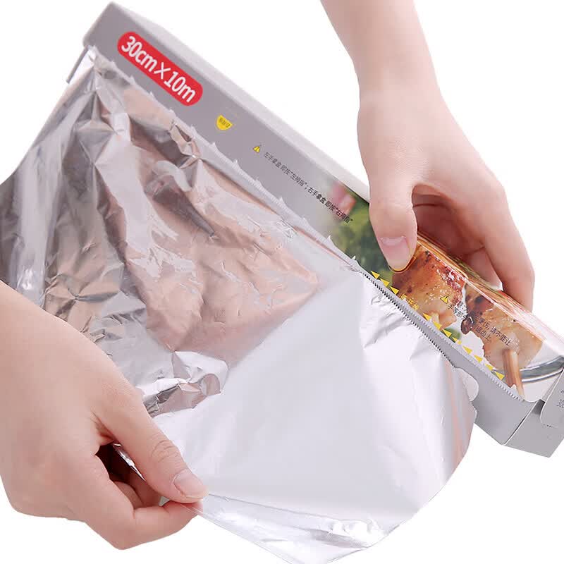 盛芯华【轻奢】烤箱专用锡纸品级家用用烧烤炉烤鱼用加厚烤肉锡箔纸 30cm*10m(1个装)