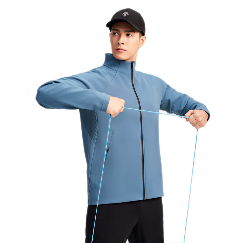 DESCENTE 迪桑特综训训练系列运动健身男士针织运动上衣春季新品 DB-DARK BLUE XL(180/100A)