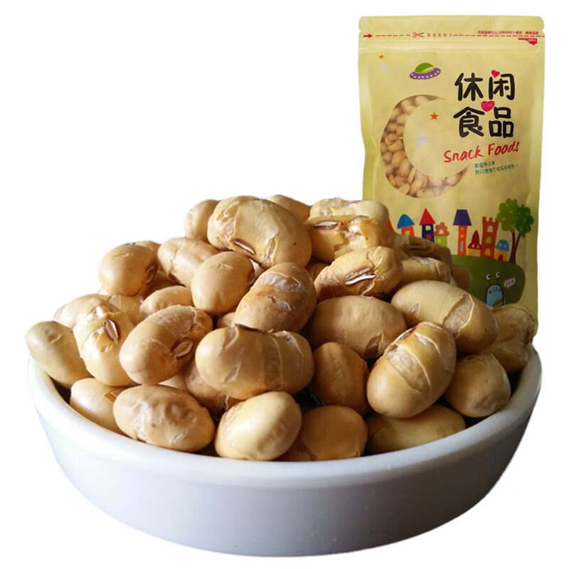 隽颜堂干炒黄豆熟黄豆即食香酥炒豆子干货零食特产农家盐炒黄豆500g