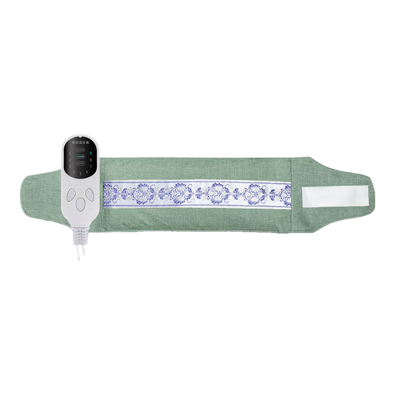 海盐热敷包盐袋电加热艾灸理疗袋热敷袋艾草护腰护膝肩颈椎全身 【升级绑带加长紫】+九档控温+双层红盐+4艾草包