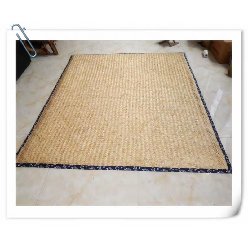 炕席家用农村土东北火炕席榻榻米耐高温芦苇席手工编织老式草席子 花