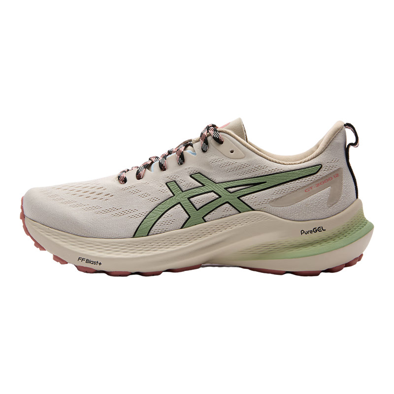 亚瑟士(asics)女鞋跑步鞋gt-2000 12 tr稳定支撑户外越野透气运动鞋