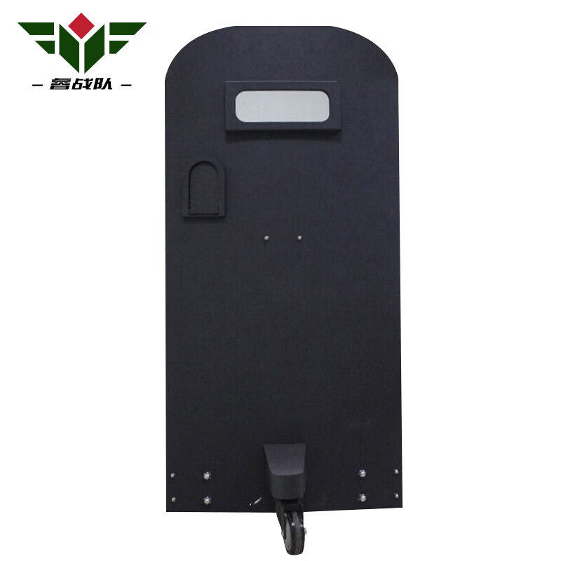 睿战队 轮式防弹盾牌五级防弹盾牌金属钢制硬质带视窗可移动安保器材