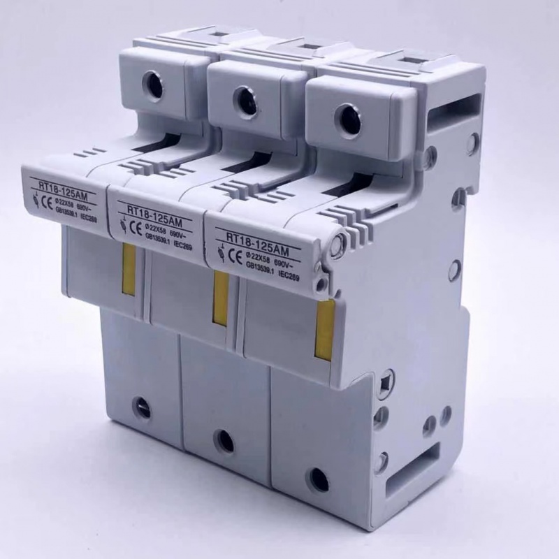 rt18-125am /1p 2p 3p 4p熔断器含底座导轨式含熔芯125a 80a rt18-125