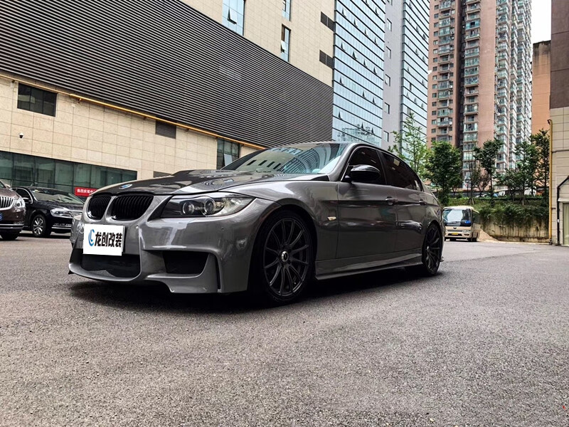 亦鹿为你适用于宝马e90改装大包围老3系320 325 318后杠侧裙前杠改装