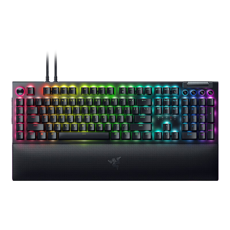 RAZER 雷蛇 黑寡妇蜘蛛V4 专业版 109键 有线机械键盘 黑色 线性黄轴 RGB