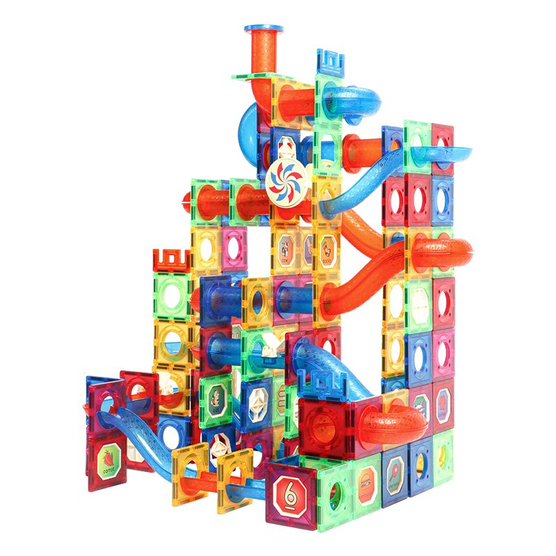 魔磁玩家（ MAGPLAYER）儿童玩具管道滚珠彩窗磁力片276件磁力积木3-12岁男女孩生日礼物