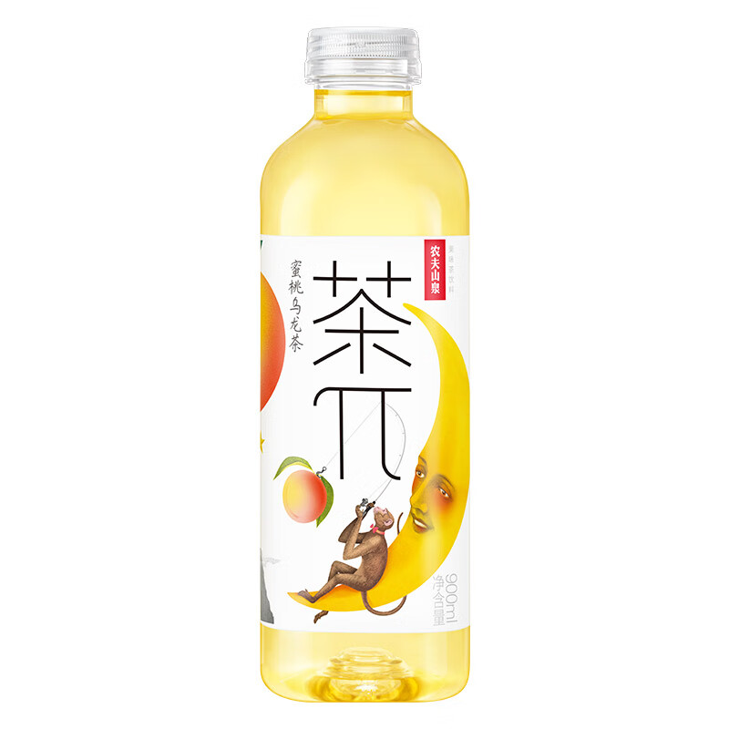 农夫山泉茶π（茶派）茶饮料 蜜桃乌龙茶900ml*12瓶 整箱装