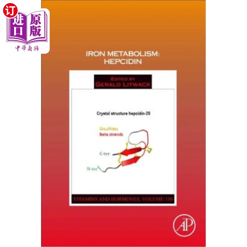 海外直订iron metabolism: hepcidin: volume 110 铁代谢:hepcidin:第