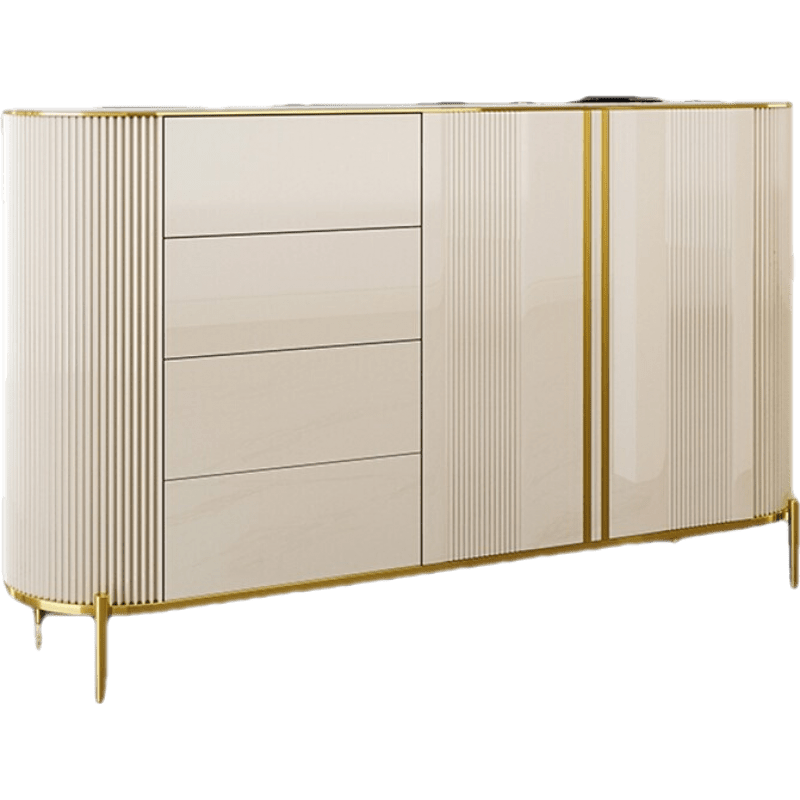 伊琦美 轻奢餐边柜岩板现代简约家用小户型客厅卧室餐厅储物柜玄关柜意式 1.2米岩板餐边柜 双门